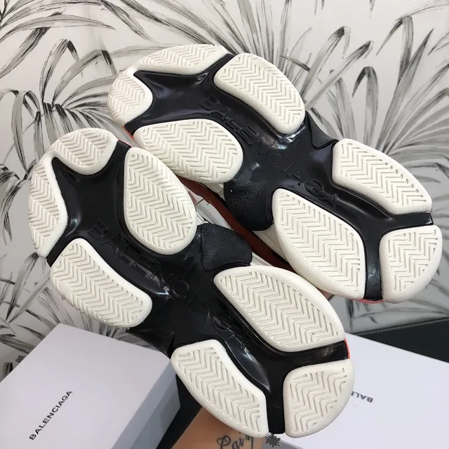 Balenciaga Triple S Peach Orange Chunky Sneakers 3