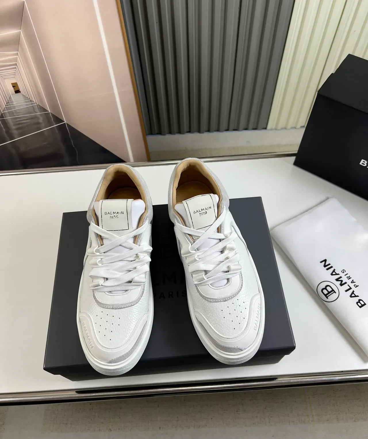 Balmain B-Court Zapatillas Lifestyle Gris Claro 9