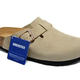 Birkenstock Arizona Beige Suede Clog