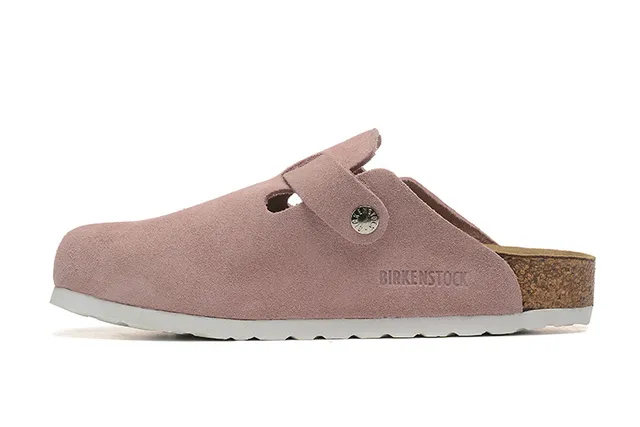 Birkenstock Arizona Pantoufle daim rose poussiéreux 5