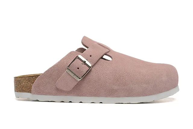 Birkenstock Arizona Pantoufle daim rose poussiéreux 6