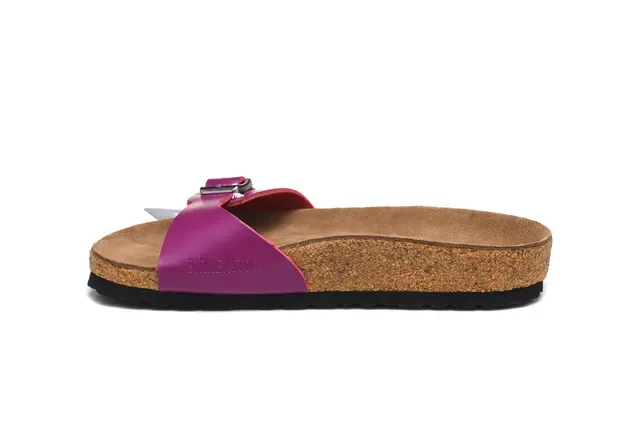 Birkenstock Arizona Magenta চামড়ার ক্যাজুয়াল স্যান্ডেল 4