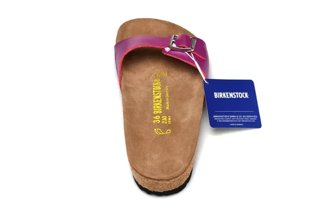 Birkenstock Arizona Magenta চামড়ার ক্যাজুয়াল স্যান্ডেল 5