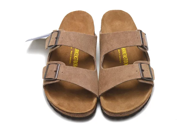 Birkenstock Arizona 棕色麂皮休闲凉鞋 3
