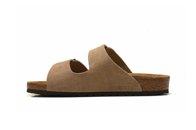 Birkenstock Arizona 棕色麂皮休闲凉鞋 4