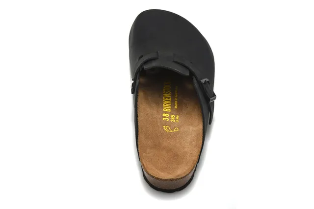 Birkenstock Boston Black Leather Clog 3