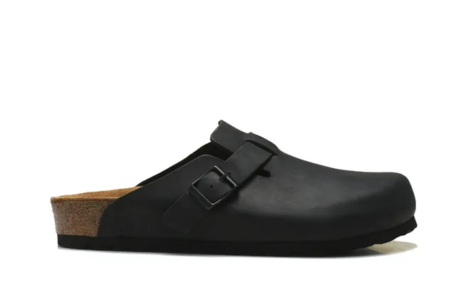 Birkenstock Boston Black Leather Clog 4