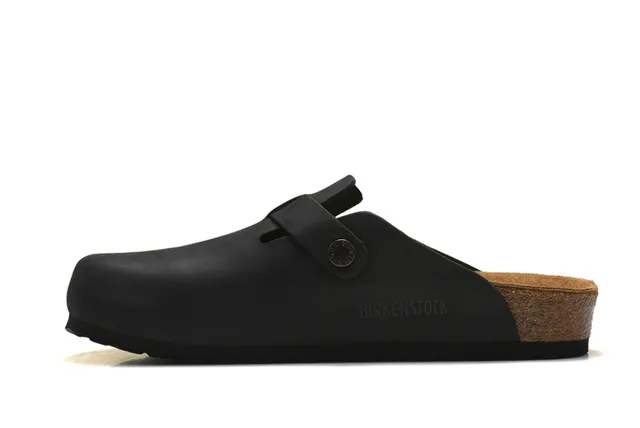 Birkenstock Boston Black Leather Clog 5