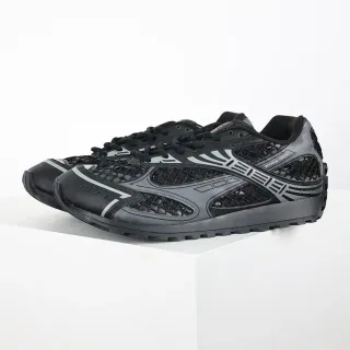 Bottega Veneta Andiamo Black Gray Mesh Hybrid Sneakers