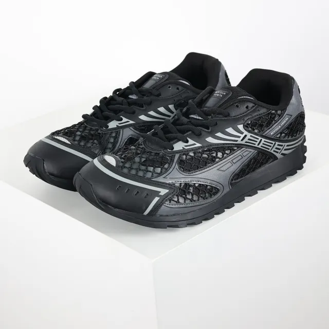 Bottega Veneta Andiamo Black Gray Mesh Hybrid Sneakers 2