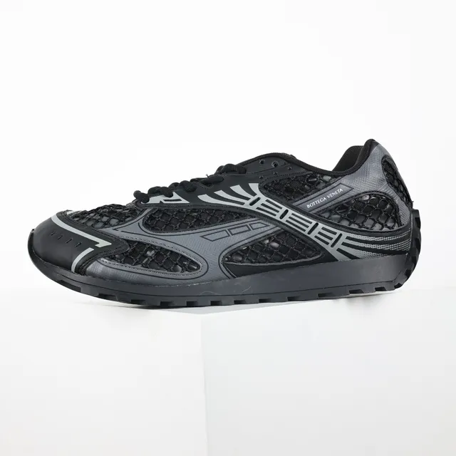 Bottega Veneta Andiamo Black Gray Mesh Hybrid Sneakers 9