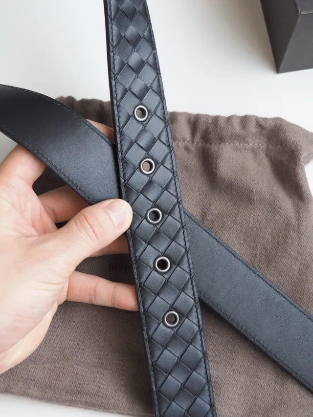 Bottega Veneta Cassette Intrecciato बुनी हुई चमड़ी की बेल्ट 3