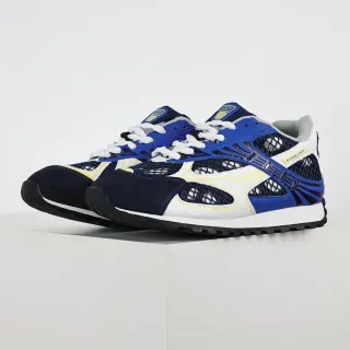 Bottega Veneta Cassette Navy Blue Mesh And Suede Paneling Cage-Style Synthetic Overlays Lifestyle Sneakers