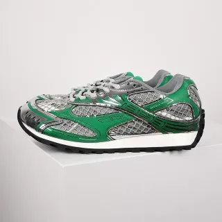 Bottega Veneta Green and Silver Mesh Cage Lifestyle Sneakers