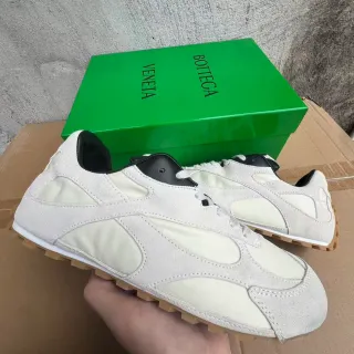 Bottega Veneta Off-White and Black Lifestyle Sneakers