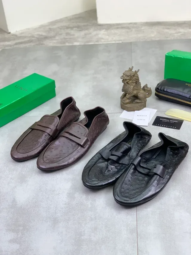 Bottega Veneta Ostrich Leather Penny Loafer 2