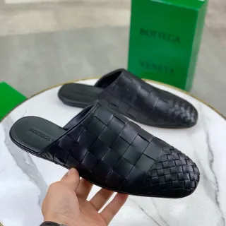 Bottega Veneta Sardine Black Intrecciato বুনা চামড়া পয়েন্টেড টু ক্যাজুয়াল জুতো