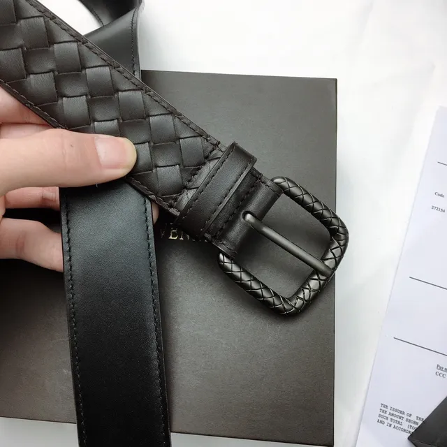 Bottega Veneta বোনা ইন্ট্রেচিয়াটো চামড়ার বেল্ট 8