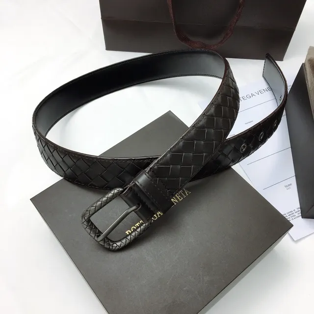 Bottega Veneta বোনা ইন্ট্রেচিয়াটো চামড়ার বেল্ট 9