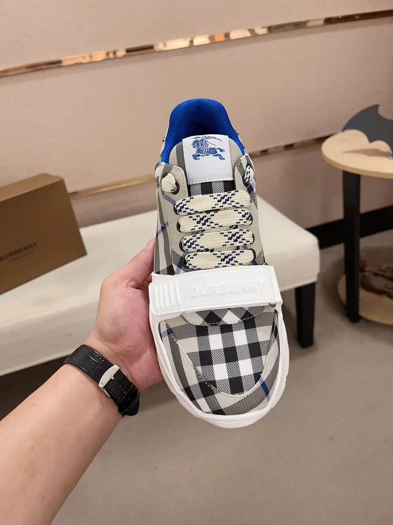 Burberry Knight Plaid Chunky Sneaker 5