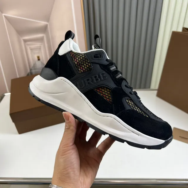 Burberry Runner Black and White Chunky Sneakers 5