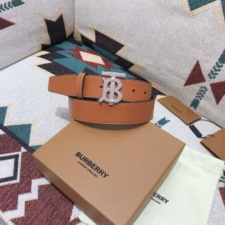 Burberry TB Ceinture Cuir Tan