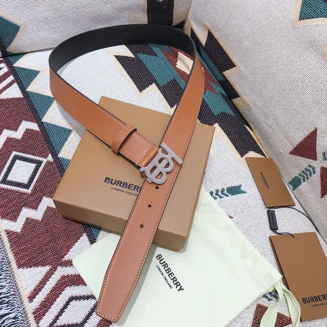 Burberry TB Belt Tan Leather Belt 3