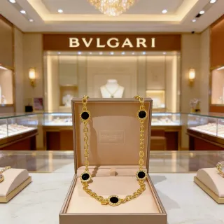 Bvlgari B.zero1 Gold and Black Onyx Necklace
