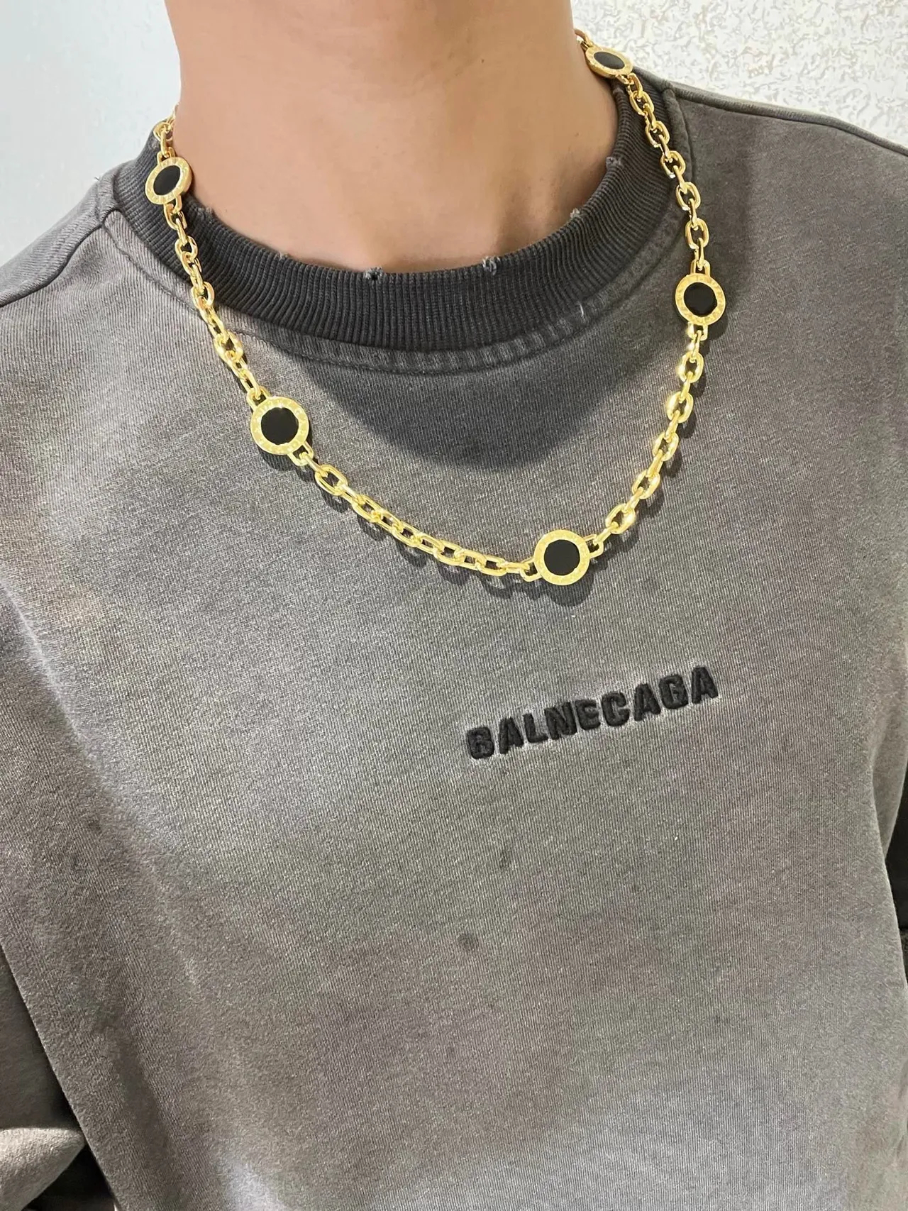 Bvlgari B.zero1 Gold and Black Onyx Necklace 2