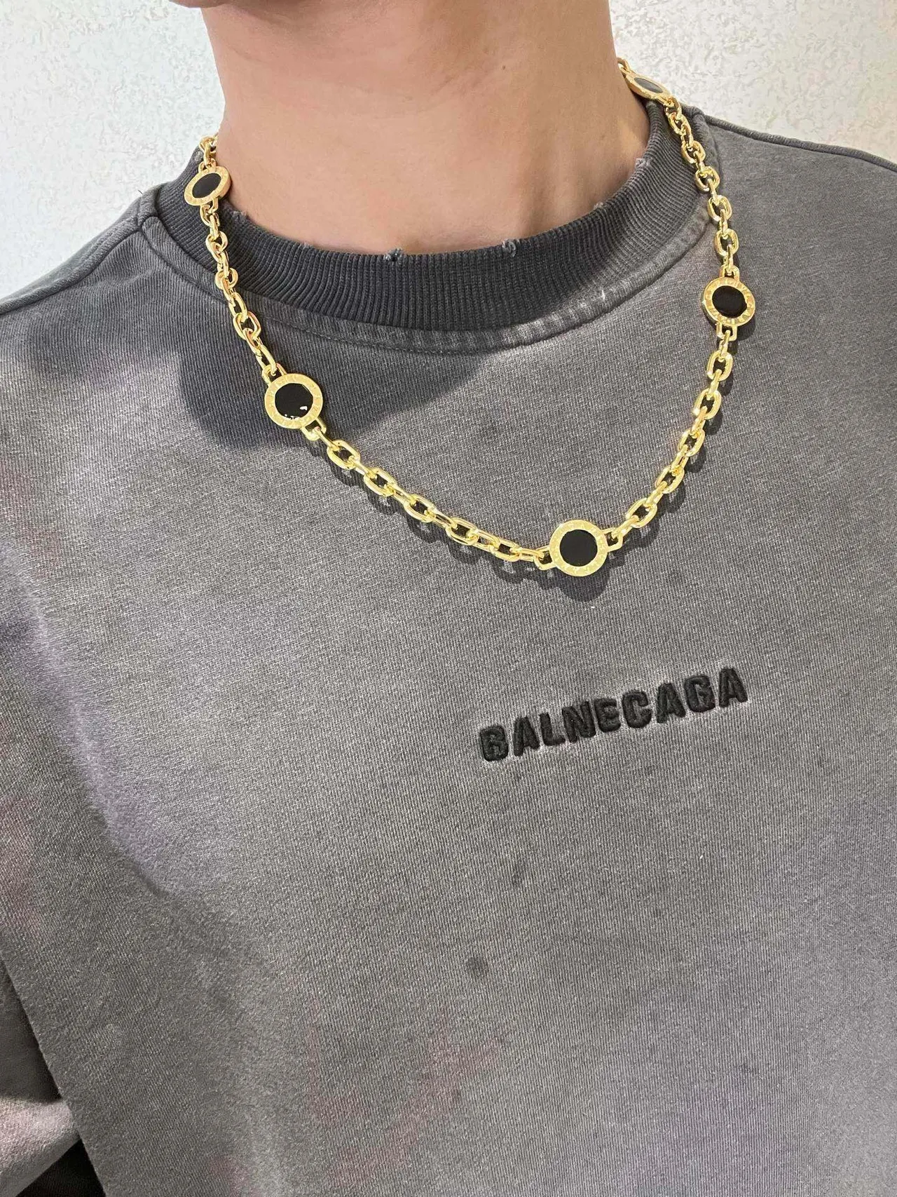 Bvlgari B.zero1 Gold and Black Onyx Necklace 5