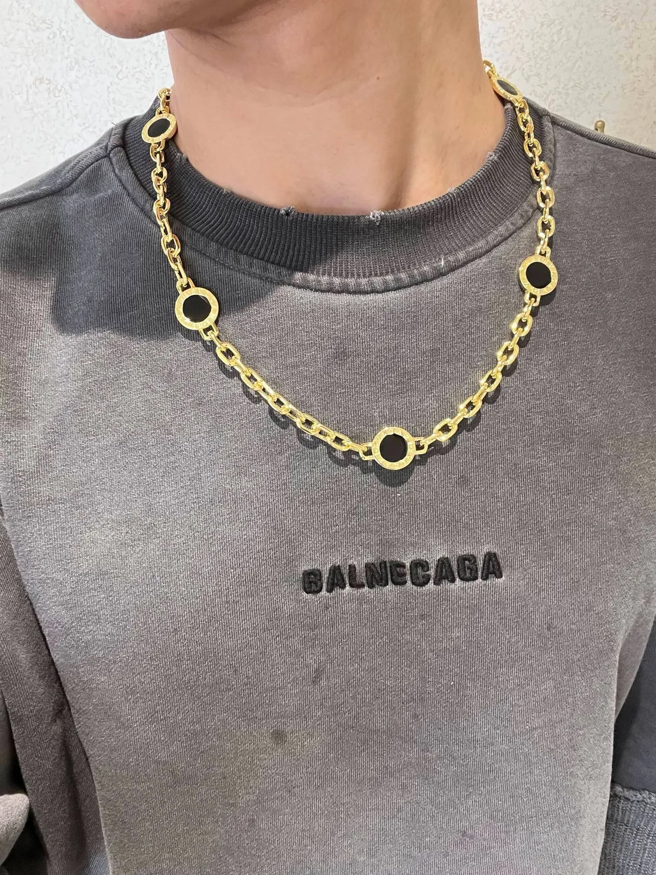 Bvlgari B.zero1 Gold and Black Onyx Necklace 8
