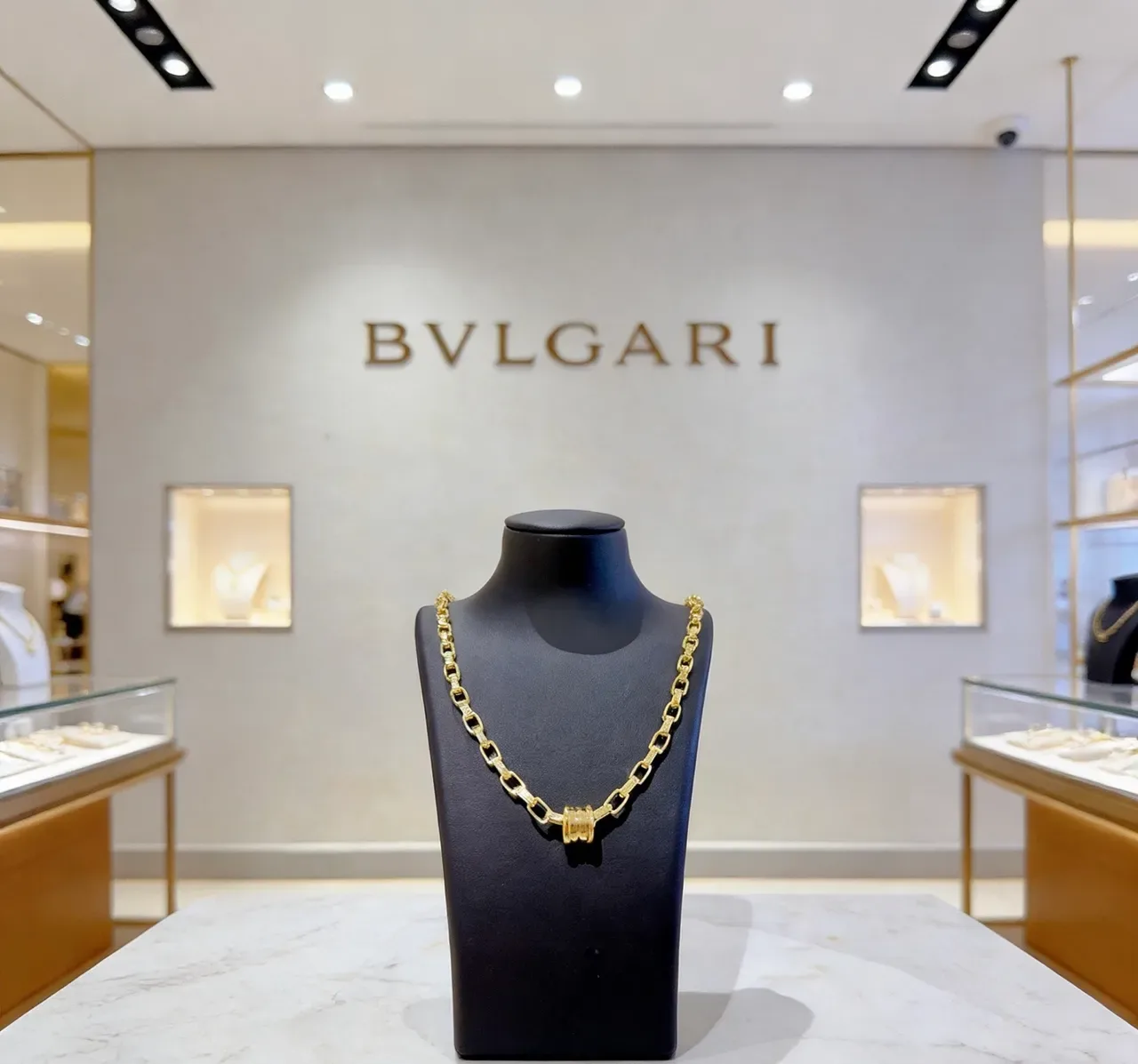 Bvlgari B.zero1 Rock Gold Pavé Chain Necklace 3