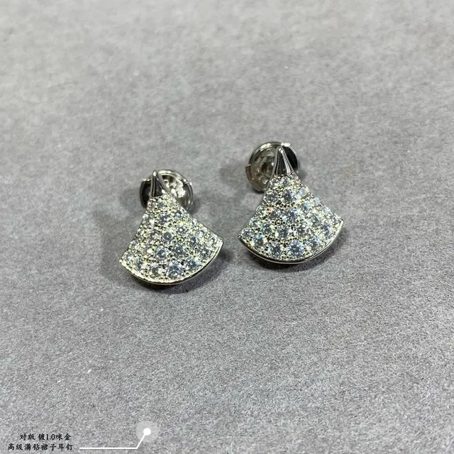 Bvlgari Divas’ Dream 扇形 Pavé 水晶耳环 2