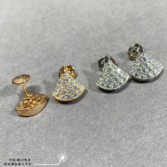 Bvlgari Divas’ Dream 扇形 Pavé 水晶耳环 5