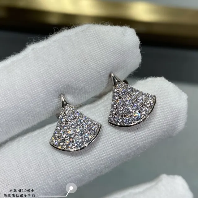 Bvlgari Divas’ Dream 扇形 Pavé 水晶耳环 6
