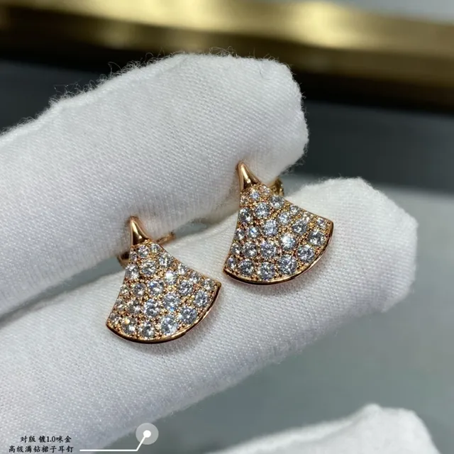 Bvlgari Divas’ Dream 扇形 Pavé 水晶耳环 7