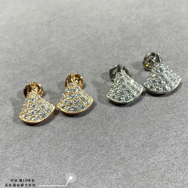 Bvlgari Divas’ Dream 扇形 Pavé 水晶耳环 8