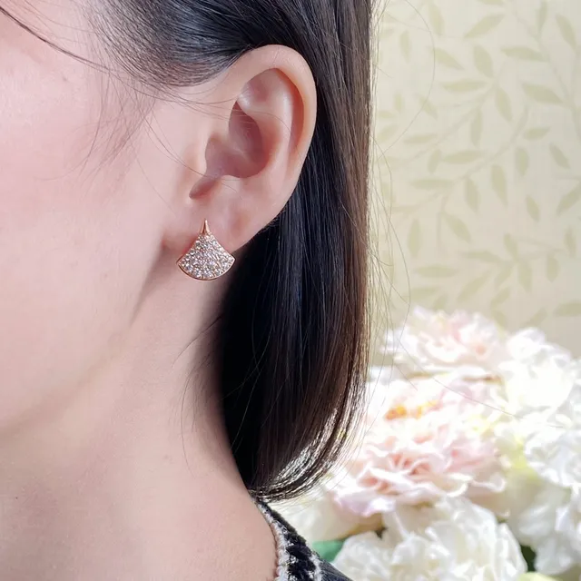 Bvlgari Divas’ Dream 扇形 Pavé 水晶耳环 9
