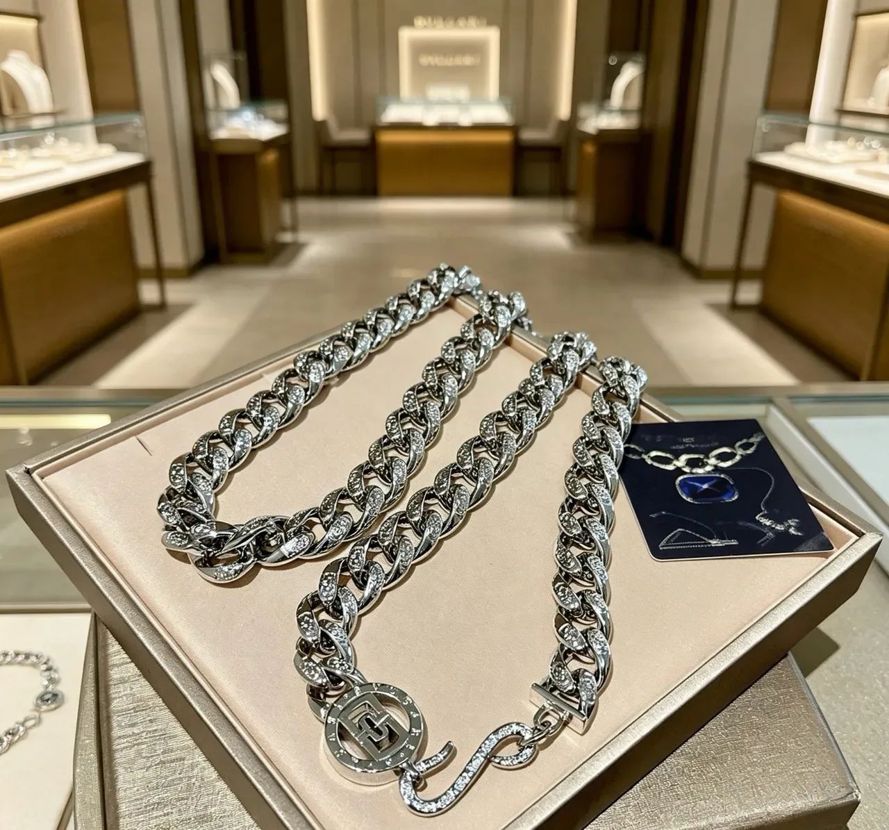 Bvlgari Pavé-Set 链环链 项链 6