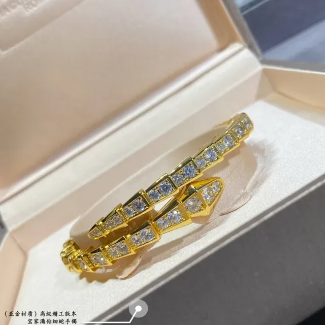 Bvlgari Serpenti রূপালী সোনার আর্চুলেটেড জ্যোমেট্রিক লিঙ্কস পাভে-সেট স্টোনস ব্রেসলেট 3