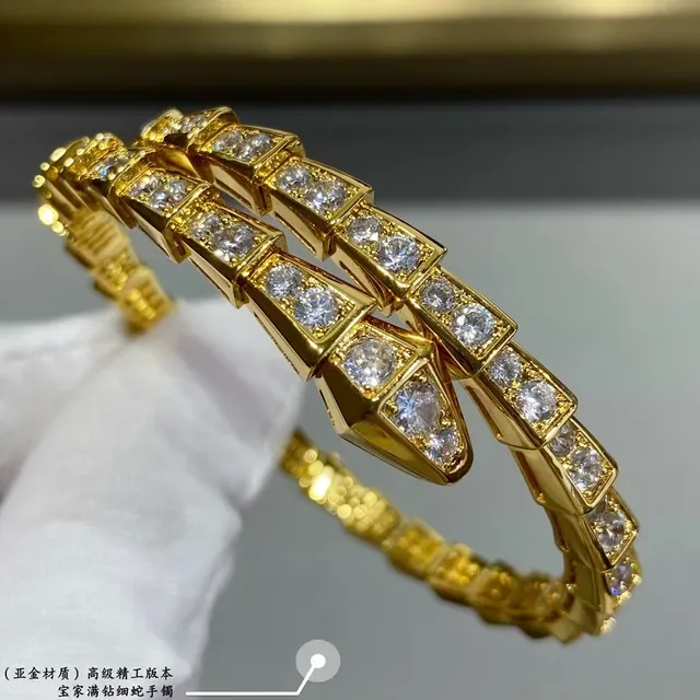 Bvlgari Serpenti রূপালী সোনার আর্চুলেটেড জ্যোমেট্রিক লিঙ্কস পাভে-সেট স্টোনস ব্রেসলেট 5