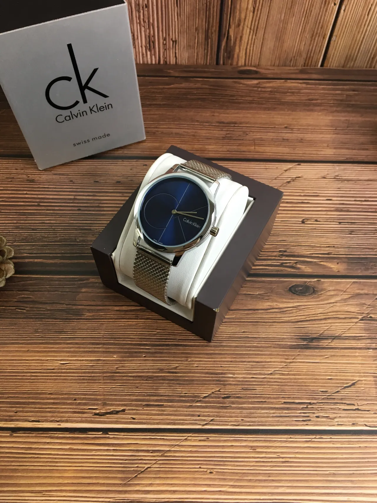 Calvin Klein न्यूनतम नीली डायल क्वार्ट्ज घड़ी 2