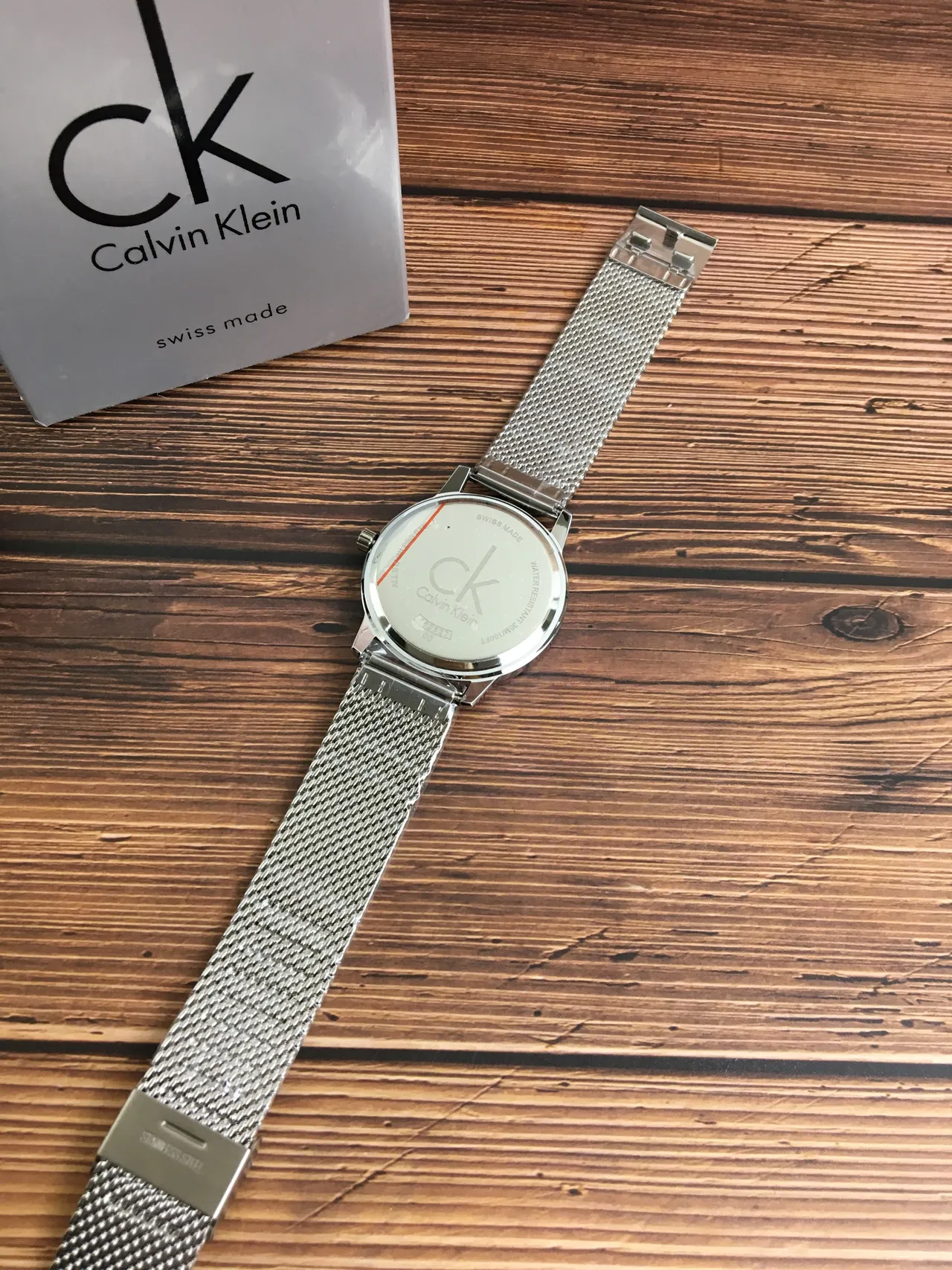 Calvin Klein न्यूनतम नीली डायल क्वार्ट्ज घड़ी 4