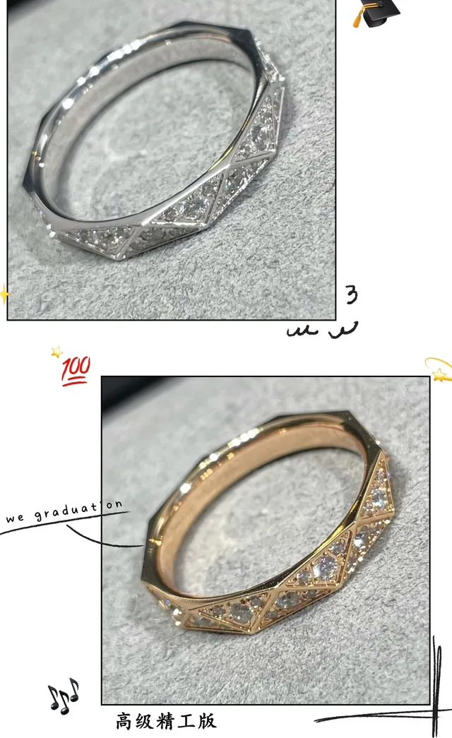 Cartier Juste un Clou و مجموعة Love حلقات الماس الهندسية المقطوعة المرصعة Pavé 3