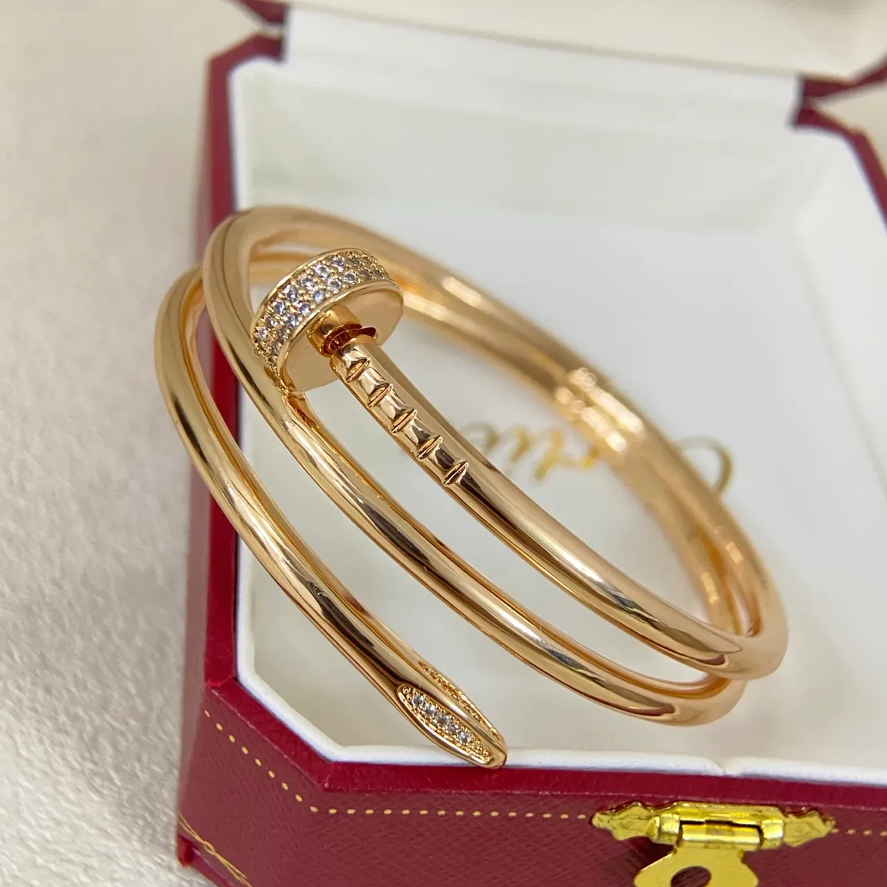 Cartier Juste un Clou 手链 玫瑰金 黄色金 白金 手链 6