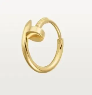 Cartier Juste un Clou Dorado Plata Aros con bisagra motivo de cabeza de clavo aretes 9