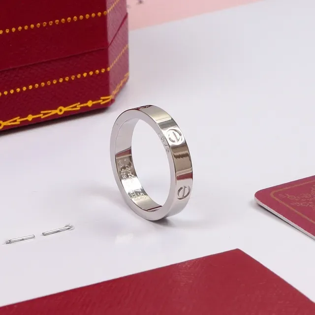 خاتم Cartier Juste un Clou ذهبي فضي نقش براغي إدراج حجر واحد 2