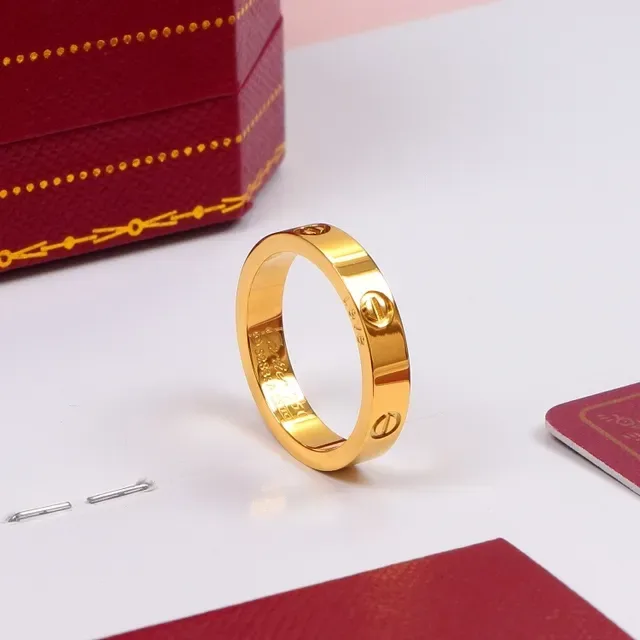 خاتم Cartier Juste un Clou ذهبي فضي نقش براغي إدراج حجر واحد 4