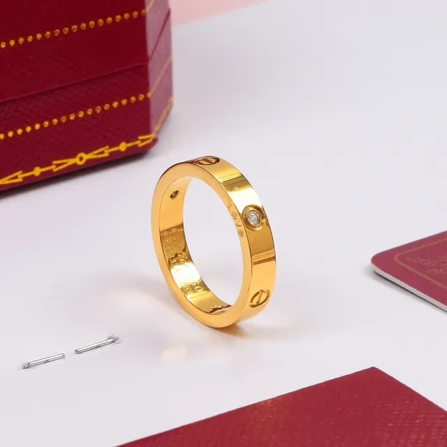 خاتم Cartier Juste un Clou ذهبي فضي نقش براغي إدراج حجر واحد 5