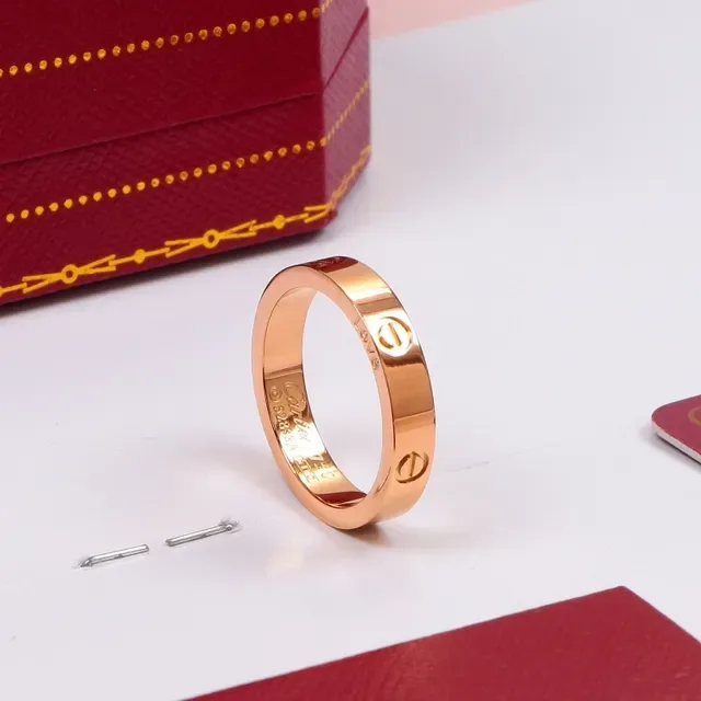 خاتم Cartier Juste un Clou ذهبي فضي نقش براغي إدراج حجر واحد 6